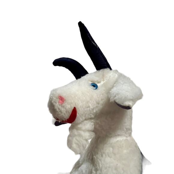 Vintage Elka Toys Navy Billy Goat mascot plush stuffed animal 1960s 70s USA - Picture 8 of 16